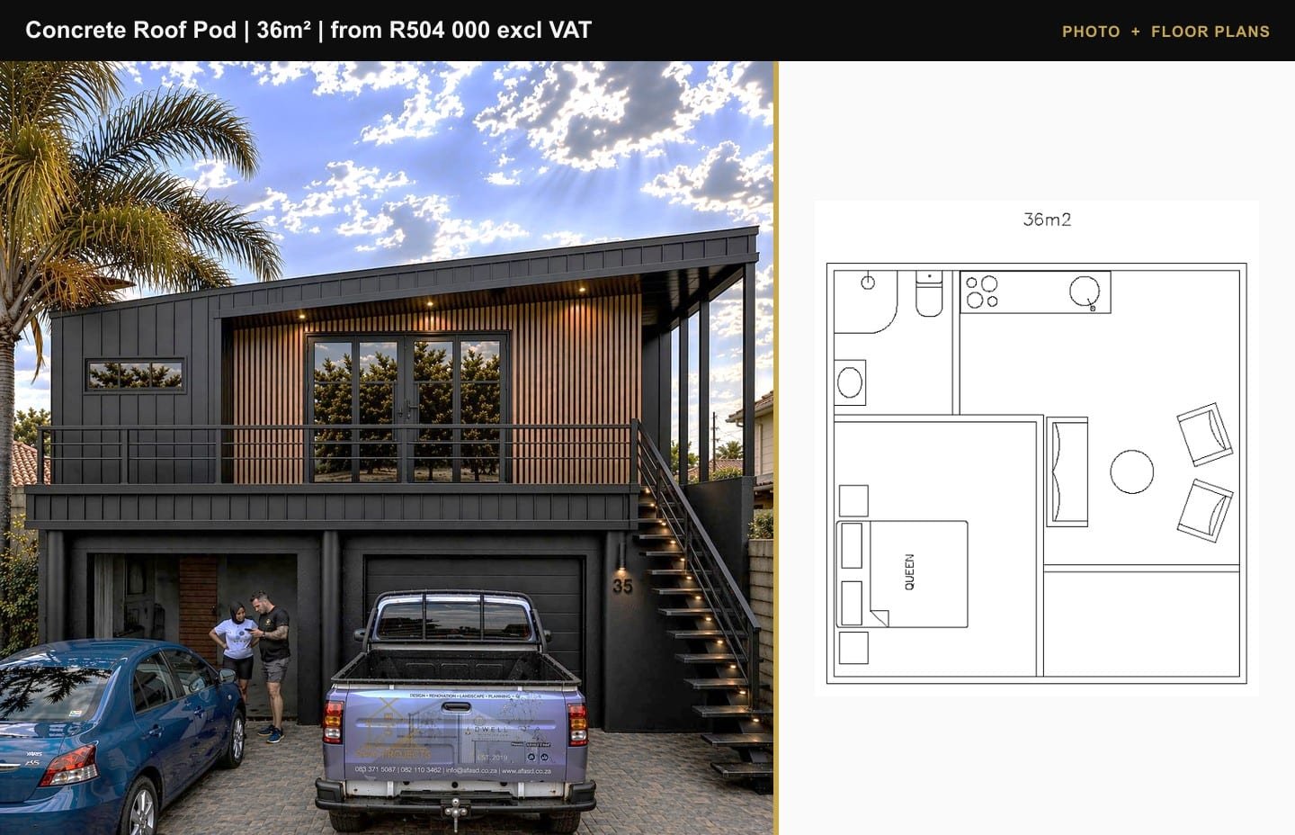 Concrete Roof Pod floor plan